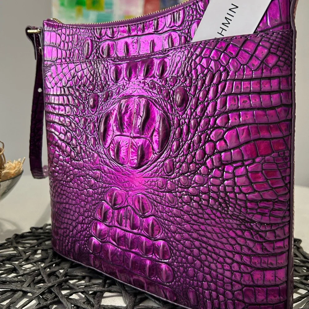 🦄 💜 Brahmin Katie Purple Potion Crossbody and Credit Card Holder NWT